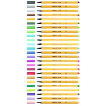 STABILO Point 88 Fineliner στυλό 0,4 mm - 20 χρώματα ανάμεικτα
