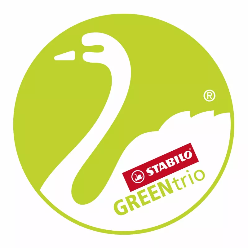STABILO GREENtrio ξυλομπογιές - χρώματα ασορτί - συσκευασία 12 τεμ.