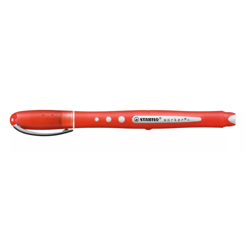 STABILO worker colorful Rollerball Pen - κόκκινο - 0,5 mm - αμφίχειρο - συσκευασία 10 τεμ.
