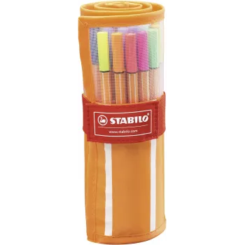 STABILO point 88 Fineliner σετ στυλό - 20 διαφορετικά χρώματα, 0,4 mm