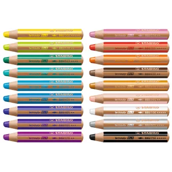 STABILO Woody 3 in 1 Multi-Talent στυλό - μαλακό - χρώματα ασορτί - 18 τεμ.