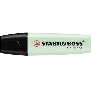 STABILO BOSS ORIGINAL μαρκαδόρος υπογράμμισης - μενταπράσινο - μύτη σφήνας - 2 mm / 5 mm - μελάνι με βάση το νερό - 1 τεμ.