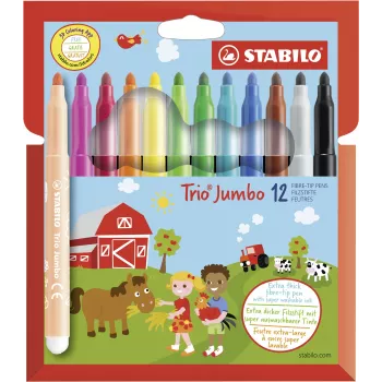 STABILO 380/12 σετ Fineliner στυλό - 12 διαφορετικά χρώματα (μαύρο, μπλε, καφέ, πράσινο, ανοιχτό κυανό, ανοιχτό πράσινο, πορτοκαλί, ροδακινί, ροζ, κόκκινο, λευκό, κίτρινο) - μύτη 0,4 mm - μελάνι με βάση το νερό - πλαστική θήκη