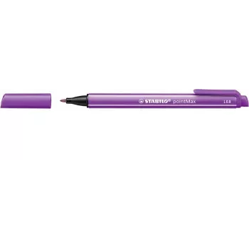 STABILO pointMax μαρκαδόρος - μωβ - Medium 0,8 mm - στρογγυλό - μελάνι με βάση το νερό - μύτη νάιλον