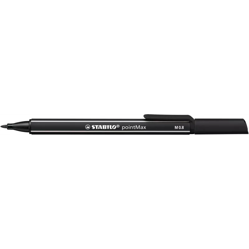 STABILO pointMax Fineliner σετ στυλό - 0,8 mm - 12 διαφορετικά χρώματα