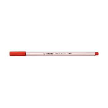 STABILO Pen 68 Brush - Medium - κόκκινο - εύκαμπτη μύτη πινέλου - μελάνι με βάση το νερό - Γερμανία - ενήλικες & παιδιά