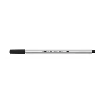 STABILO Pen 68 Brush - Medium - μαύρο - μύτη πινέλου - μελάνι με βάση το νερό - Γερμανία - ενήλικες & παιδιά