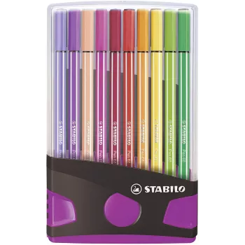 STABILO Pen 68 μαρκαδόρος - χρώματα ασορτί - συσκευασία 20 τεμ.