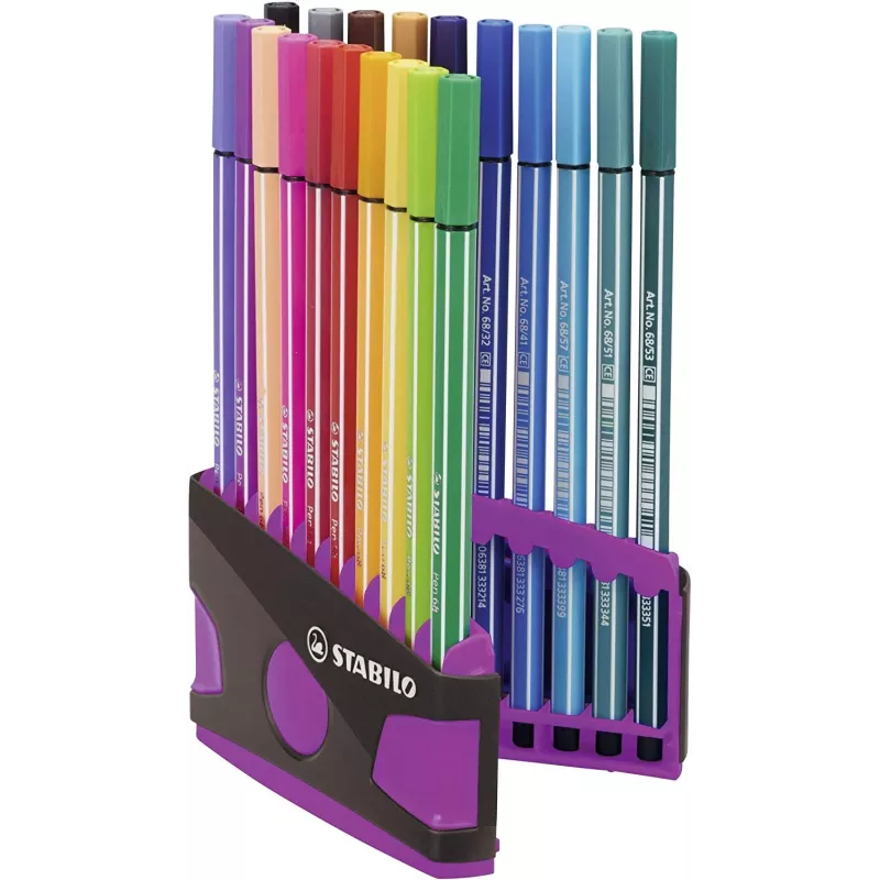 STABILO Pen 68 μαρκαδόρος - χρώματα ασορτί - συσκευασία 20 τεμ.