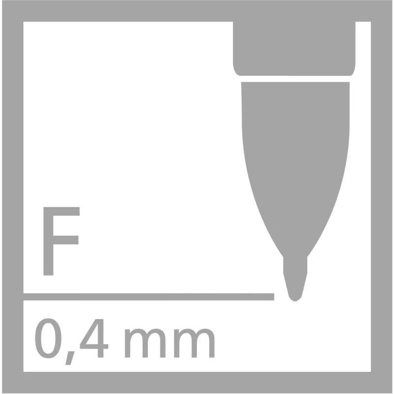 STABILO PALETTE Refill Nero Black Fine 0,4 mm 1 τεμ.