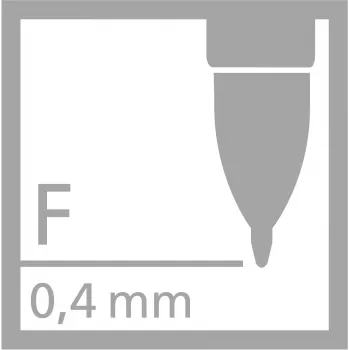 STABILO 268/040-01 ανταλλακτικό στυλό gel, 0,4 mm, κόκκινο