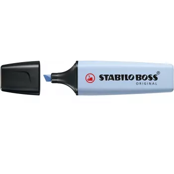 STABILO Boss Original Pastel υπογραμμιστής - Cloudy Blue - 1 τεμ. - μύτη σφήνας - 2 mm / 5 mm