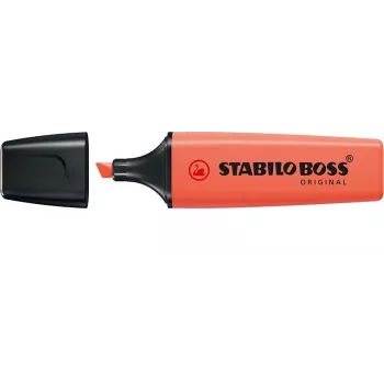 STABILO Boss Original Pastel υπογραμμιστής - κοραλί κόκκινο - 1 τεμ. - μύτη σφήνας - 2 mm / 5 mm