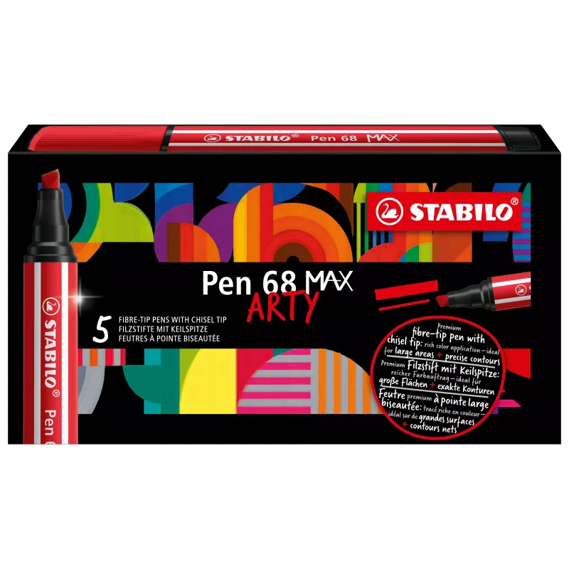 STABILO Pen 68 MAX Green μαρκαδόρος με μύτη σμίλης