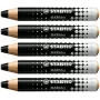 STABILO MARKdry Drywipe Marker μολύβι για λευκούς πίνακες μαύρο συσκευασία 5 τεμ.