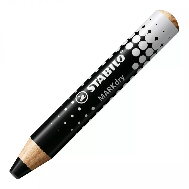STABILO MARKdry Drywipe Marker μολύβι για λευκούς πίνακες μαύρο συσκευασία 5 τεμ.