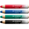 STABILO MARKdry Drywipe Marker μολύβι για λευκούς πίνακες μαύρο συσκευασία 5 τεμ.