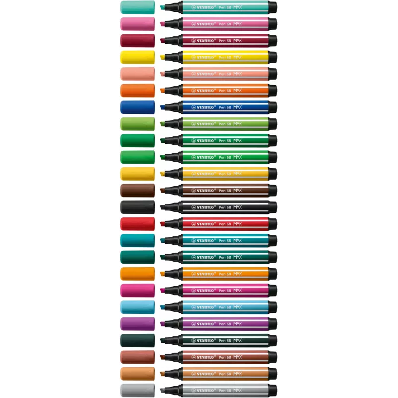 STABILO Pen 68 MAX 4 τεμ. ARTY μαρκαδόρος με λοξή μύτη