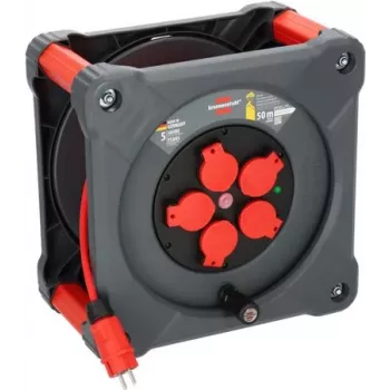 Brennenstuhl 9201500210 Καρούλι καλωδίου 25m H05VV-F 3G1.5 4x Schuko IP44 1000/3500W