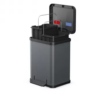 Hailo Oeko duo Plus M κάδος απορριμμάτων, Dark Grey Matt