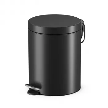 Hailo Selekta S κάδος απορριμμάτων με πεντάλ 5 L, Matt Black