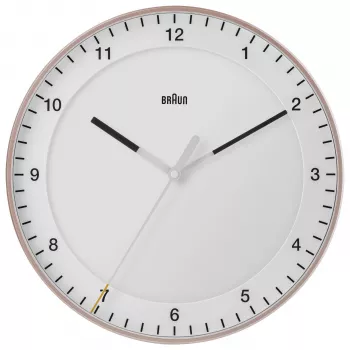 Braun BC17PW Επιτοίχιο ρολόι Quartz αναλογικό, 30 cm, ροζ/λευκό