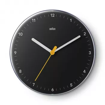 Braun BC 26 B Μαύρο επιτοίχιο ρολόι Quartz (67682)