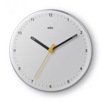Braun BC26W Επιτοίχιο ρολόι Quartz αναλογικό αθόρυβη κίνηση 23 cm λευκό