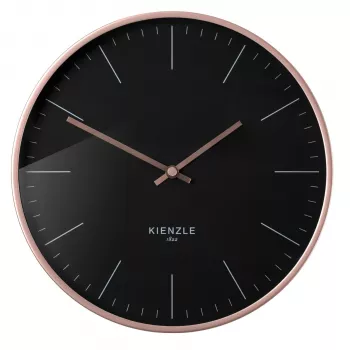 KIENZLE DCF Ασύρματο ρολόι τοίχου Modern 25 cm Ροζ χρυσό/Μαύρο