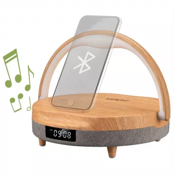 KIENZLE LED Ξυπνητήρι με ηχείο Bluetooth και ασύρματο φορτιστή