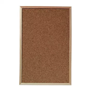 Herlitz 1600030 Πίνακας ανακοινώσεων φελλού, 60 x 40 cm, Καφέ