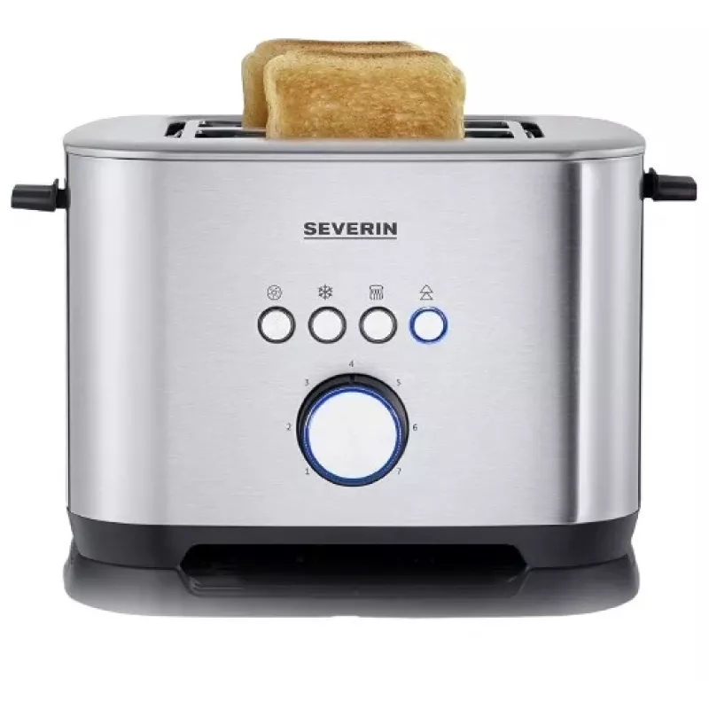 SEVERIN AT 2620 Τοστιέρα 800 W 2 Υποδοχές Ασημί/Μαύρο