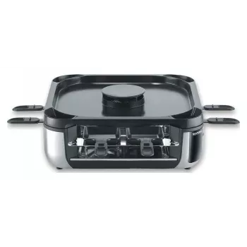 SEVERIN RG 2379 SEVENTO Γκριλιέρα ρακλέτας 1400 W 8 Άτομα Μαύρο/Ασημί