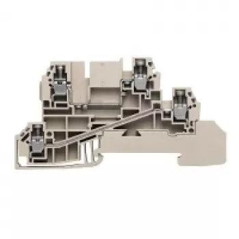 Weidmüller Ακροδέκτης διέλευσης, 2,5 mm², 24 A, 800 V, μπεζ, Σύνδεση βίδας, 50 Τεμ.