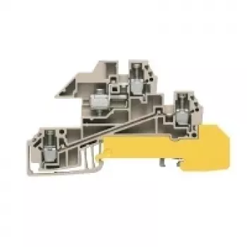 Weidmüller Ακροδέκτης διέλευσης, Μπεζ, 2,5 mm², 24 A, 50 Τεμ.