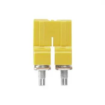 Weidmüller WQV 6/2 σύνδεσμος γεφύρωσης, 2-πολικός, 6 mm², πολυαμίδιο, κίτρινο, UL 94 V-0, 50 τεμ.