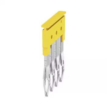Weidmüller ZQV 2.5/4 σύνδεσμος γεφύρωσης, 4-πολικός, 2,5 mm², κίτρινο, 60 τεμ.