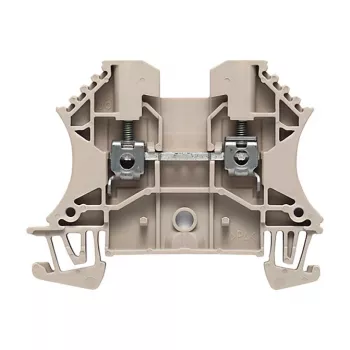Weidmüller κλέμα διέλευσης, σειρά W, 2,5 mm², 24 A, 800 V, μπεζ, βιδωτή σύνδεση, τοποθέτηση σε ράγα DIN, 100 τεμ.