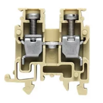 Weidmüller κλέμα διέλευσης, βιδωτή σύνδεση, 2,5 mm², 800 V, 24 A, σκούρο μπεζ, ράγα DIN TS 35