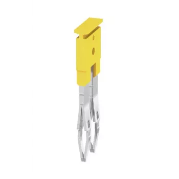Weidmüller ZQV 2.5/2 σύνδεσμος γεφύρωσης, 2,5 mm², 2-πολικός, κίτρινο, 60 τεμ.