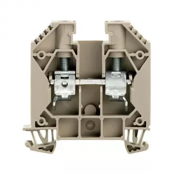 Weidmüller κλέμα διέλευσης WDU 16, βιδωτή σύνδεση, 16 mm², 1000 V, 76 A, σκούρο μπεζ