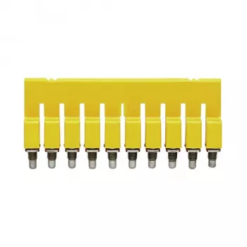 Weidmüller WQV 2.5/10 σύνδεσμος γεφύρωσης, 10-πολικός, 2,5 mm², κίτρινο, πολυαμίδιο, 20 τεμ.