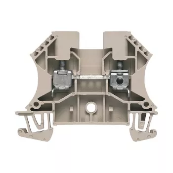 Weidmüller κλέμα διέλευσης, βιδωτή σύνδεση, 4 mm², 32 A, 800 V, μπεζ, τοποθέτηση σε ράγα DIN, 100 τεμ.