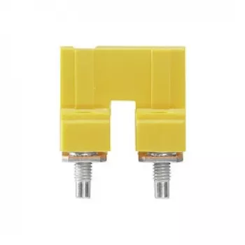 Weidmüller WQV 16N/2 σύνδεσμος διασύνδεσης, 2-πολικός, 16 mm², κίτρινο, πολυαμίδιο, 50 τεμ.
