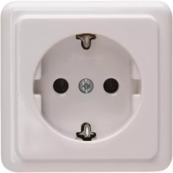 Heinrich Kopp πρίζα Schuko χωνευτή 1-θέσια 16A 250V αρκτικό λευκό 101802000