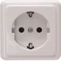 Heinrich Kopp πρίζα Schuko χωνευτή 1-θέσια 16A 250V αρκτικό λευκό 101802000