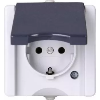 HEINRICH KOPP πρίζα Schuko 1-θέσια χωνευτή υγρών χώρων proAQA γκρι 16A 250V (947456005)
