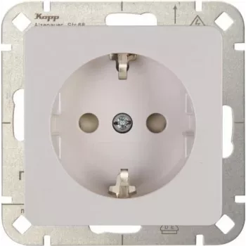 Heinrich Kopp HK02 Πρίζα Schuko με αυξημένη προστασία επαφής, πολικό λευκό