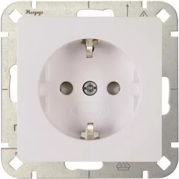 Heinrich Kopp HK05 Πρίζα Schuko με αυξημένη προστασία επαφής, πολικό λευκό (RAL 9010), χωνευτή