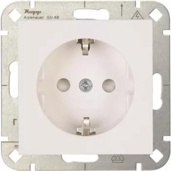 Heinrich Kopp HK07 Πρίζα Schuko με αυξημένη προστασία επαφής λευκό (RAL 9010)